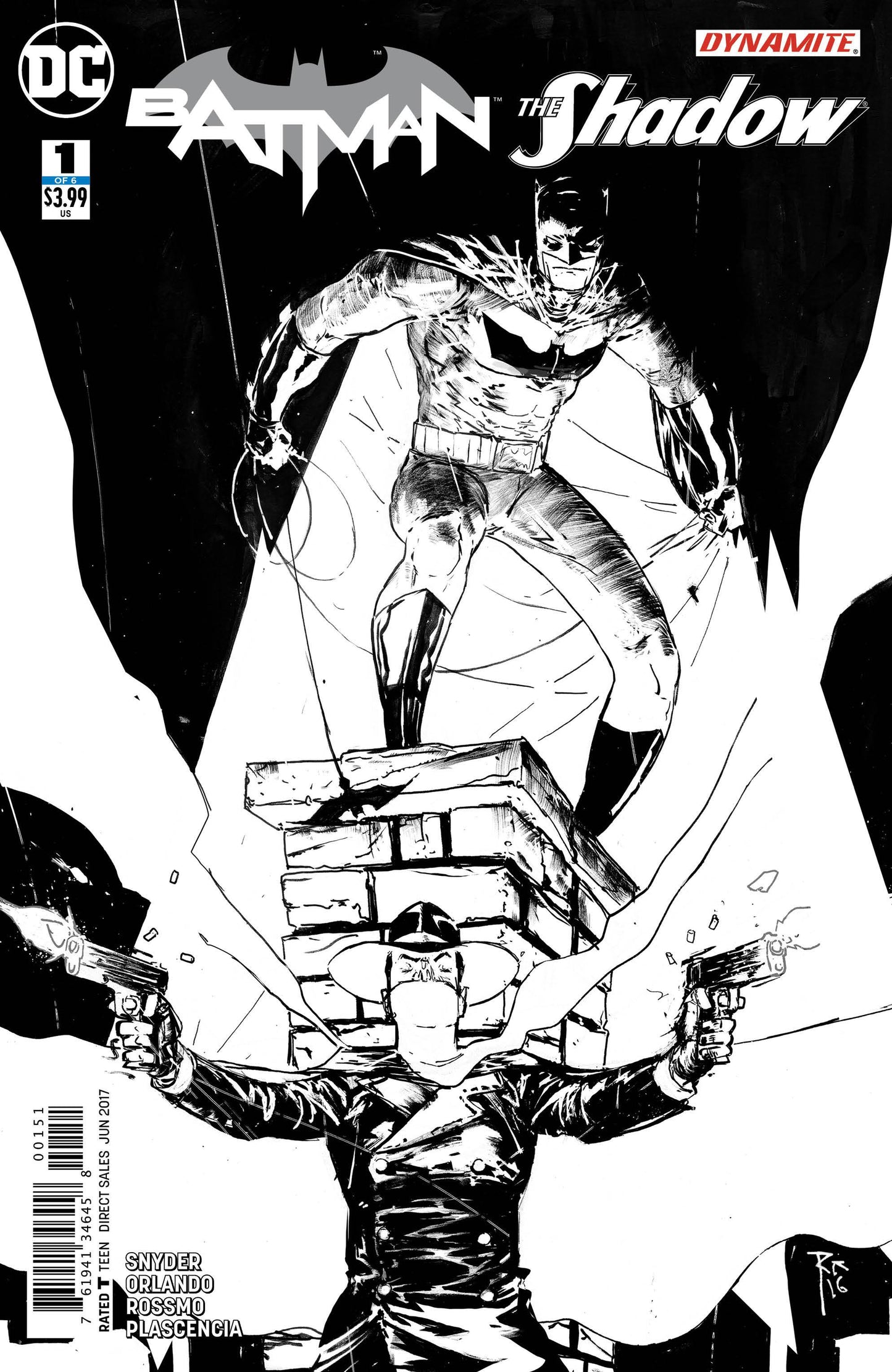 BATMAN THE SHADOW #1 (OF 6) COLORING BOOK B&W VARIANT 2017 Batman DC COMICS