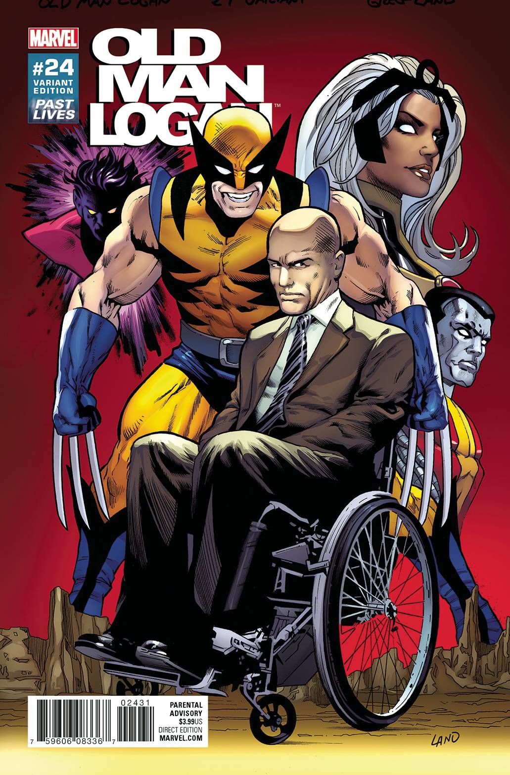OLD MAN LOGAN #24 LAND PAST LIVES 1:10 VARIANT 2017 Wolverine MARVEL COMICS