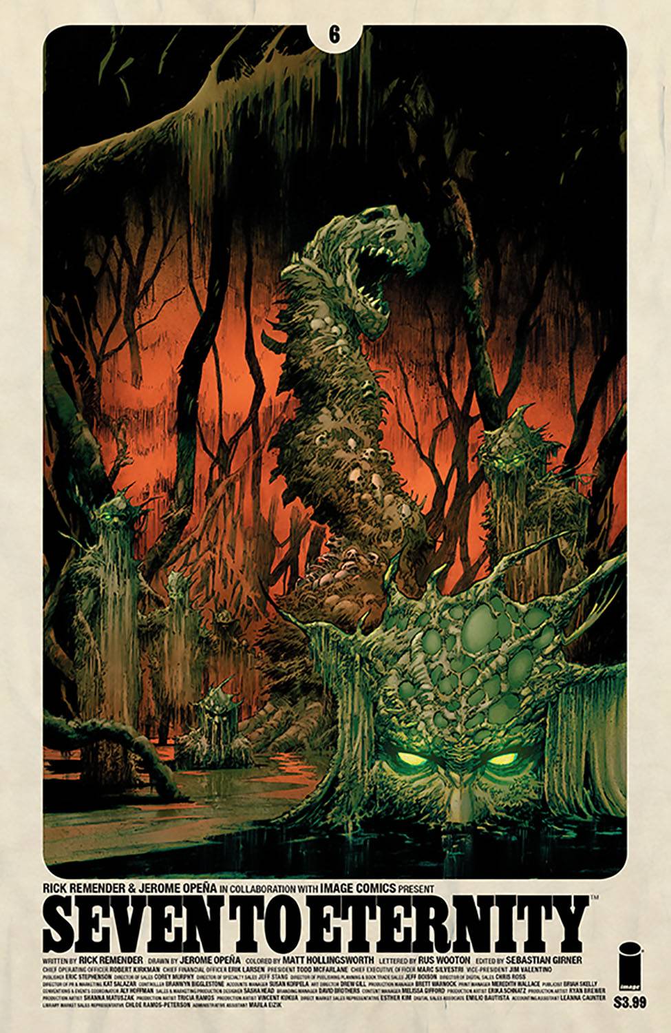 SEVEN TO ETERNITY #6 CVR A OPENA & HOLLINGSWORTH 2017 Seven to Eternity IMAGE COMICS