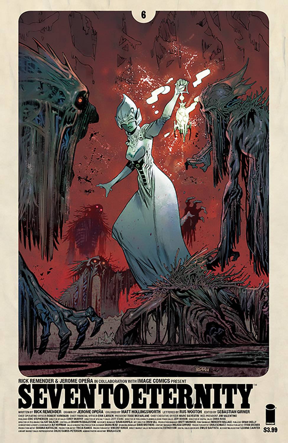SEVEN TO ETERNITY #6 CVR B HARREN 2017 Seven to Eternity IMAGE COMICS
