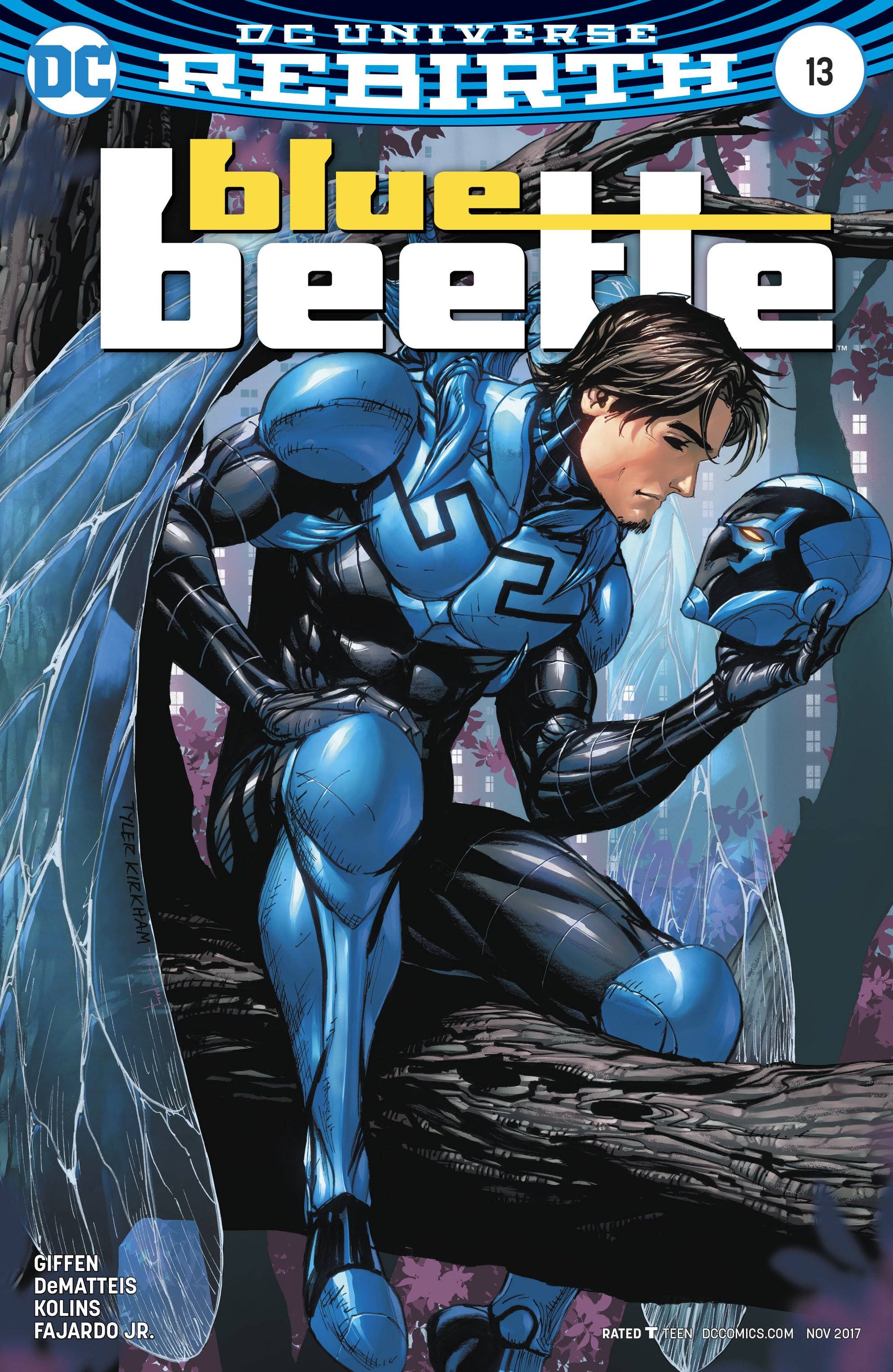 BLUE BEETLE #13 REBIRTH KIRKHAM VARIANT 2017 Blue Beetle DC COMICS   