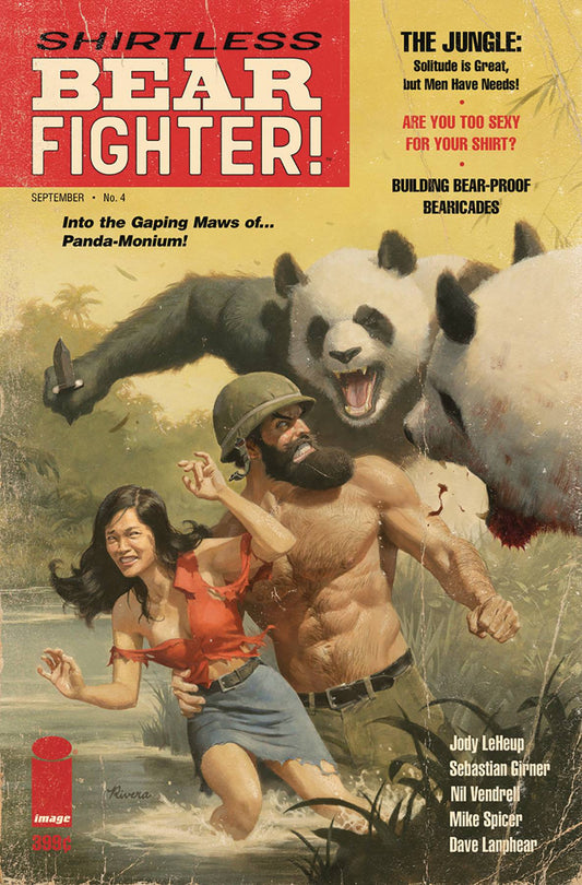 SHIRTLESS BEAR-FIGHTER #4 (OF 5) RIVERA VARIANT 2017 Shirtless Bear-Fighter IMAGE COMICS