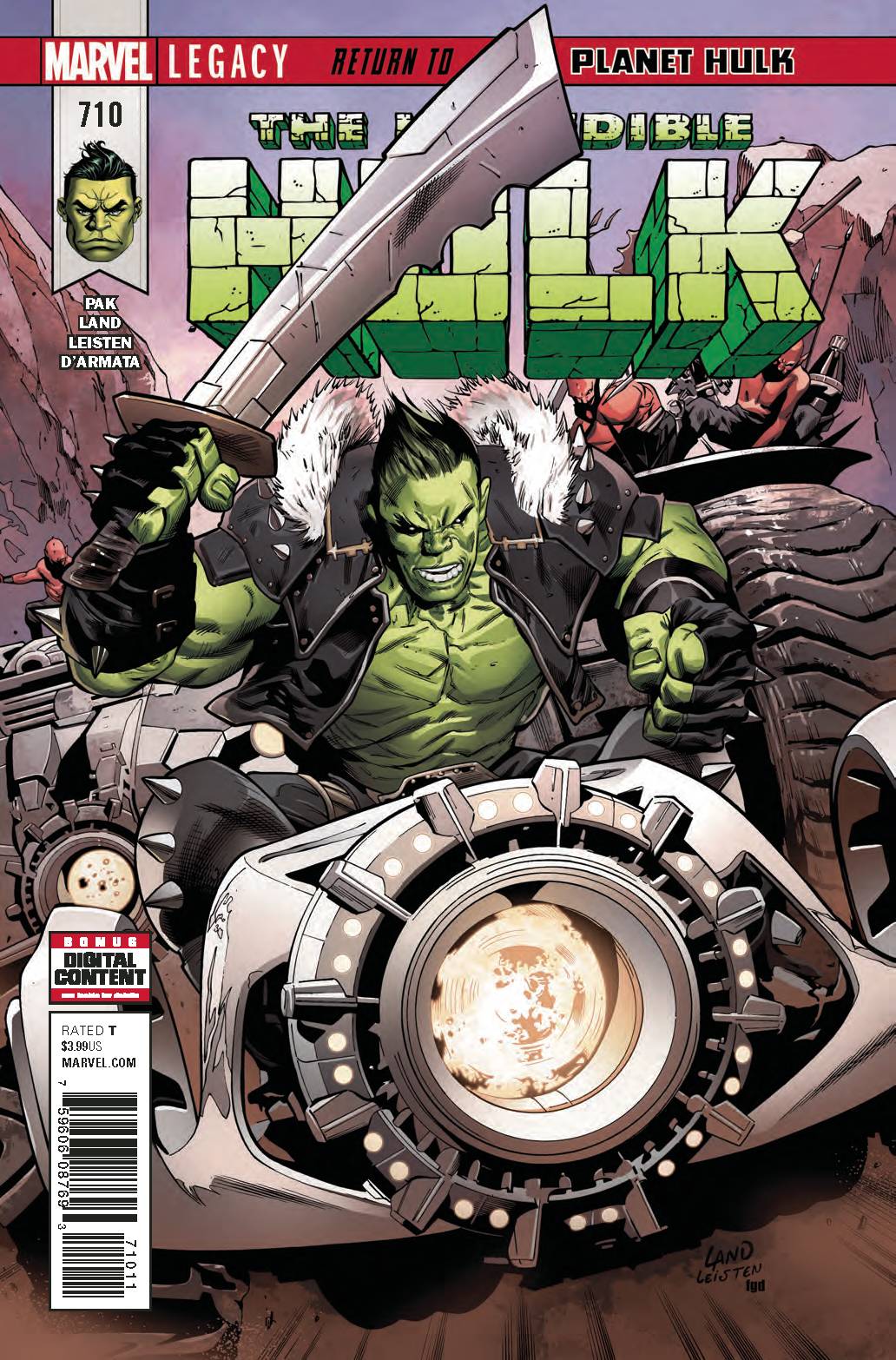 INCREDIBLE HULK #710 2017 Hulk MARVEL COMICS   