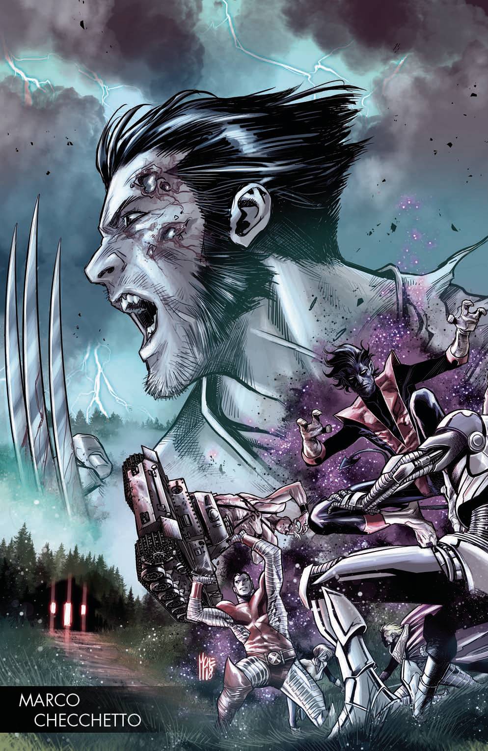 HUNT FOR WOLVERINE #1 CHECCHETTO YOUNG GUNS VARIANT 2018 Wolverine Marvel   