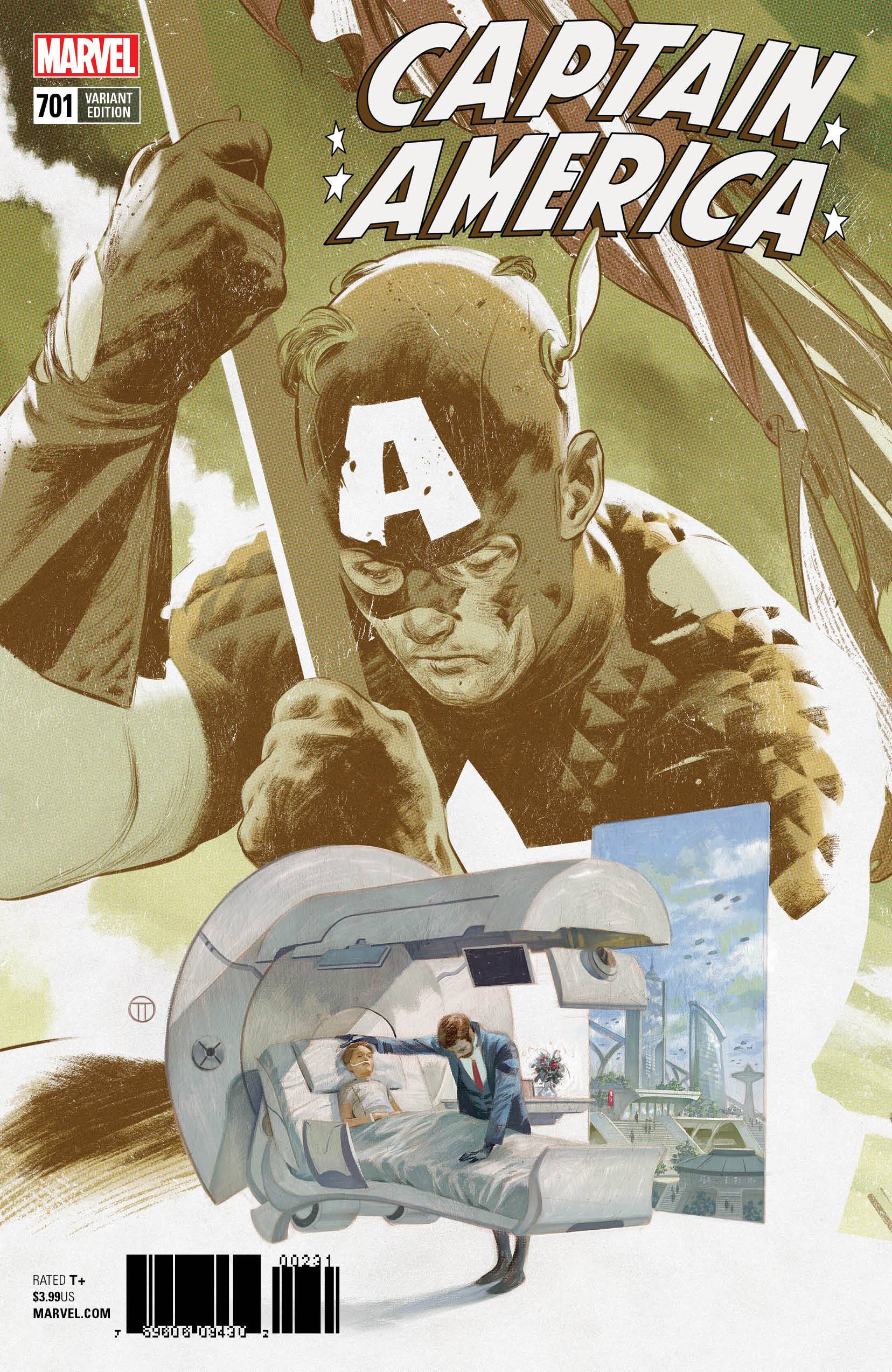 CAPTAIN AMERICA #701 TEDESCO CONNECTING VARIANT 2018 Captain America MARVEL COMICS