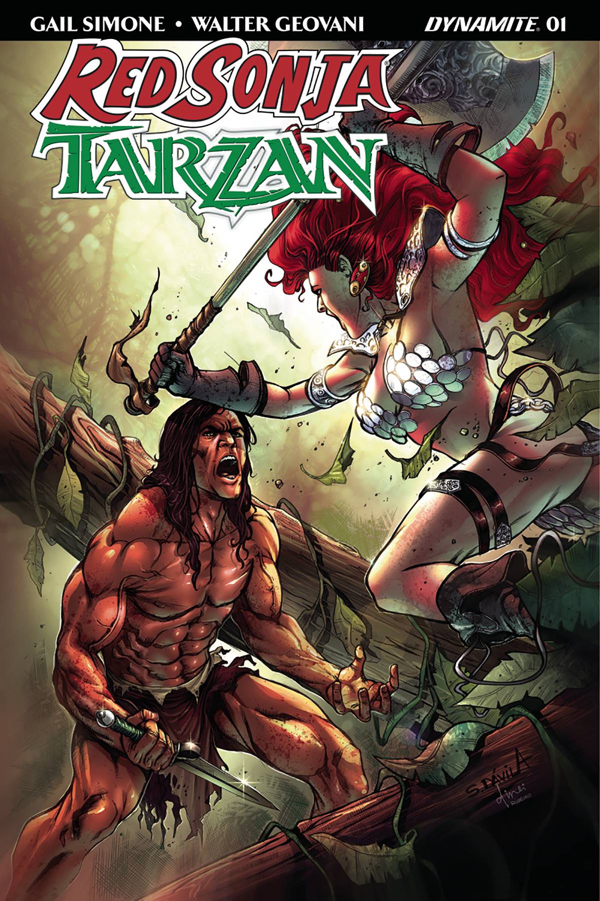 RED SONJA TARZAN #1 CVR E SUBSCRIPTION DAVILA 2018 Red Sonja DYNAMITE   