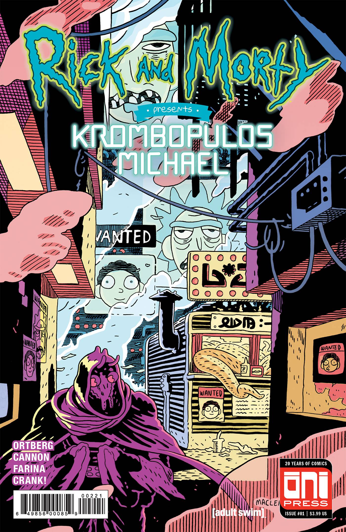 RICK & MORTY PRESENTS KROMBOPULOUS MICHAEL #1 CVR B MACLEAN 2018 Rick & Morty ONI PRESS INC.   