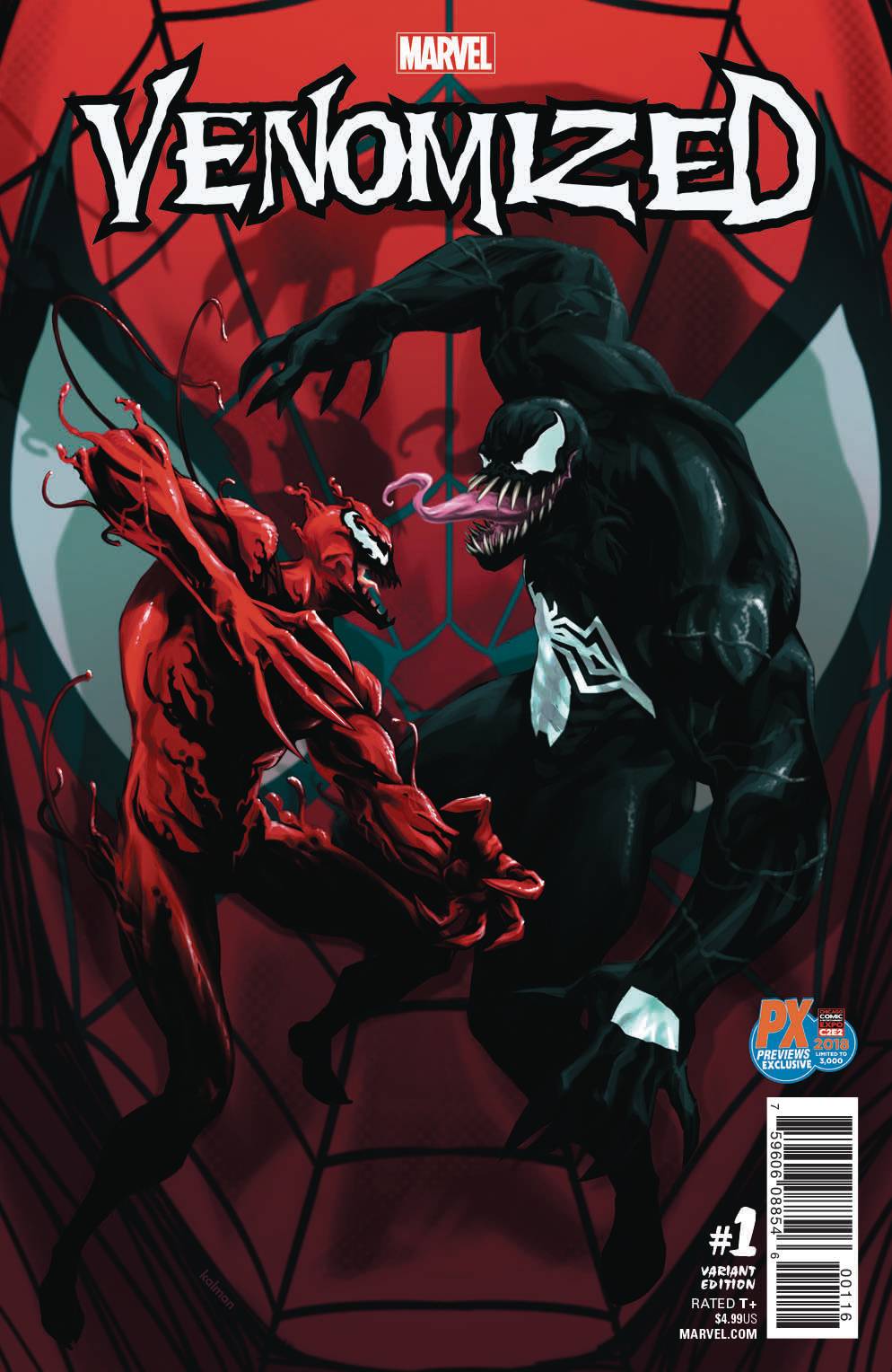 VENOMIZED #1 ANDRASOFSZKY C2E2 PX EXCLUSIVE VARIANT 2018 Venom MARVEL COMICS
