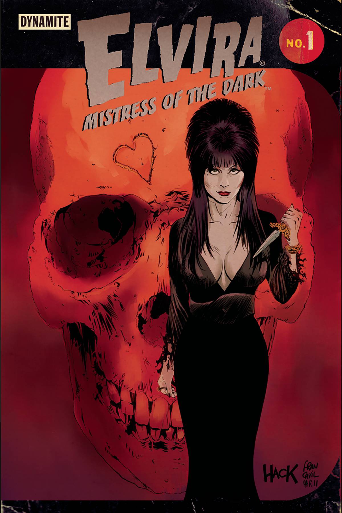 ELVIRA MISTRESS OF DARK #1 CVR E HACK & FRANCAVILLA VARIANT 2018 comic book DYNAMITE   