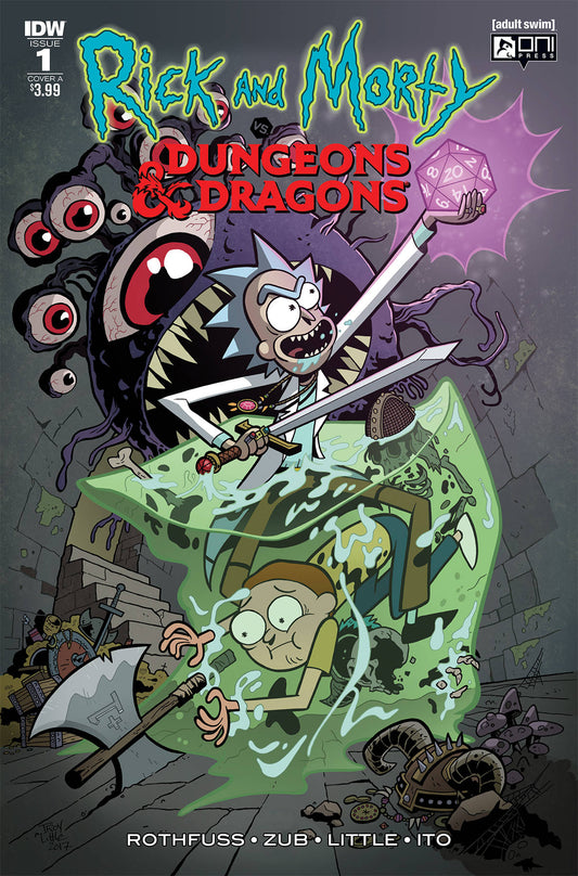 RICK & MORTY VS DUNGEONS & DRAGONS #1 (OF 4) CVR A LITTLE 2018 Rick & Morty ONI PRESS INC.   