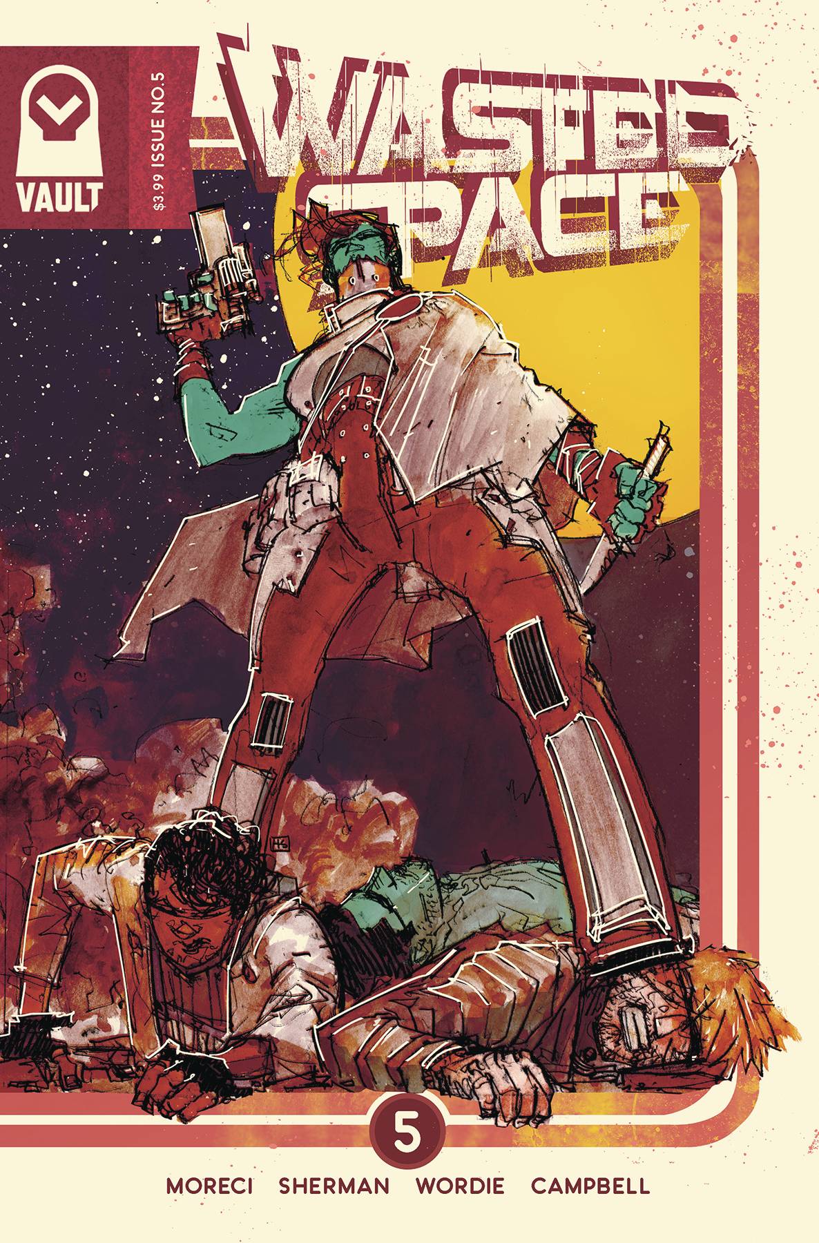 WASTED SPACE #5 SHERMAN VARIANT 2018  VAULT COMICS   