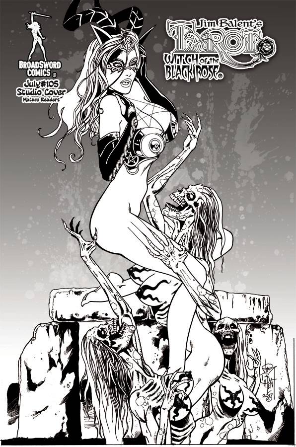 TAROT WITCH OF THE BLACK ROSE #105 STUDIO DELUXE ED (MR) 2018 Tarot BROADSWORD COMICS   