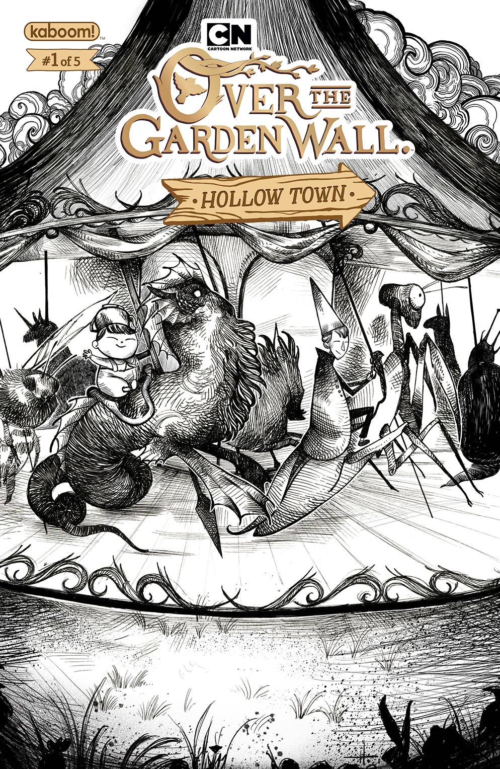 OVER GARDEN WALL HOLLOW TOWN #1 SUB HALL VARIANT 2018 comic book BOOM! STUDIOS   