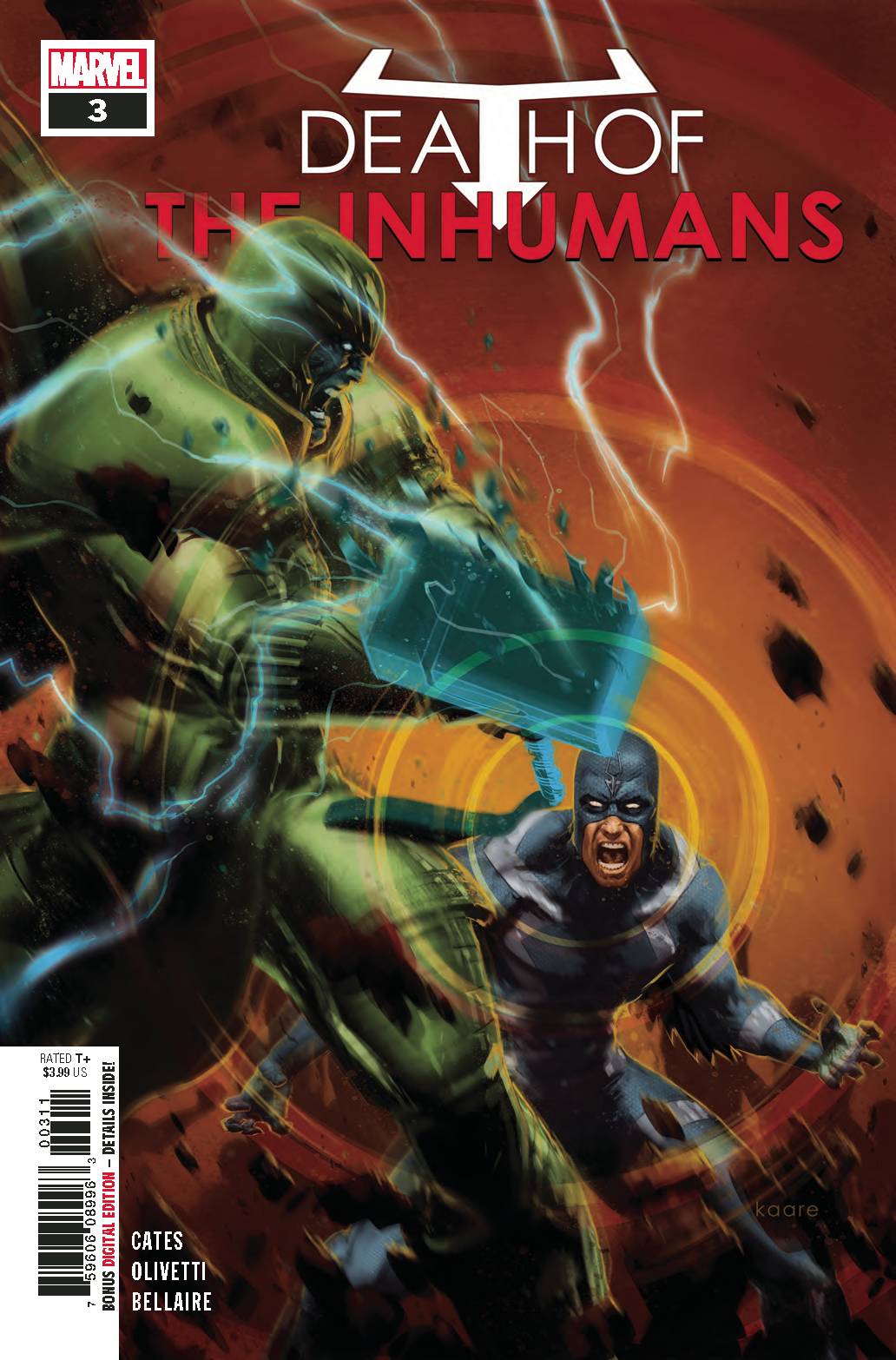 DEATH OF INHUMANS #3 2018 Inhumans MARVEL COMICS   