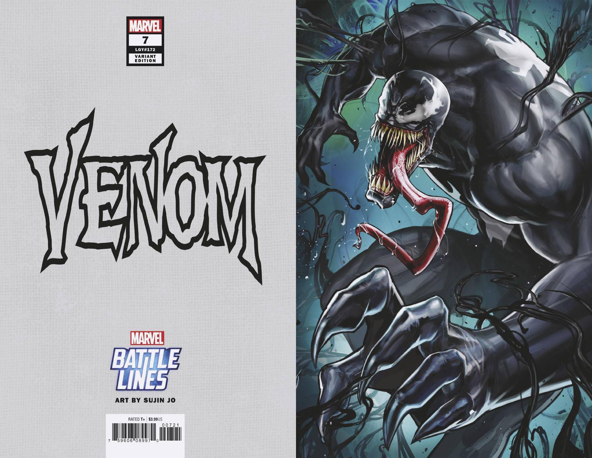 VENOM #7 BATTLE LINES VARIANT 2018 (1ST CAMEO DYLAN BROCK) Venom MARVEL COMICS   