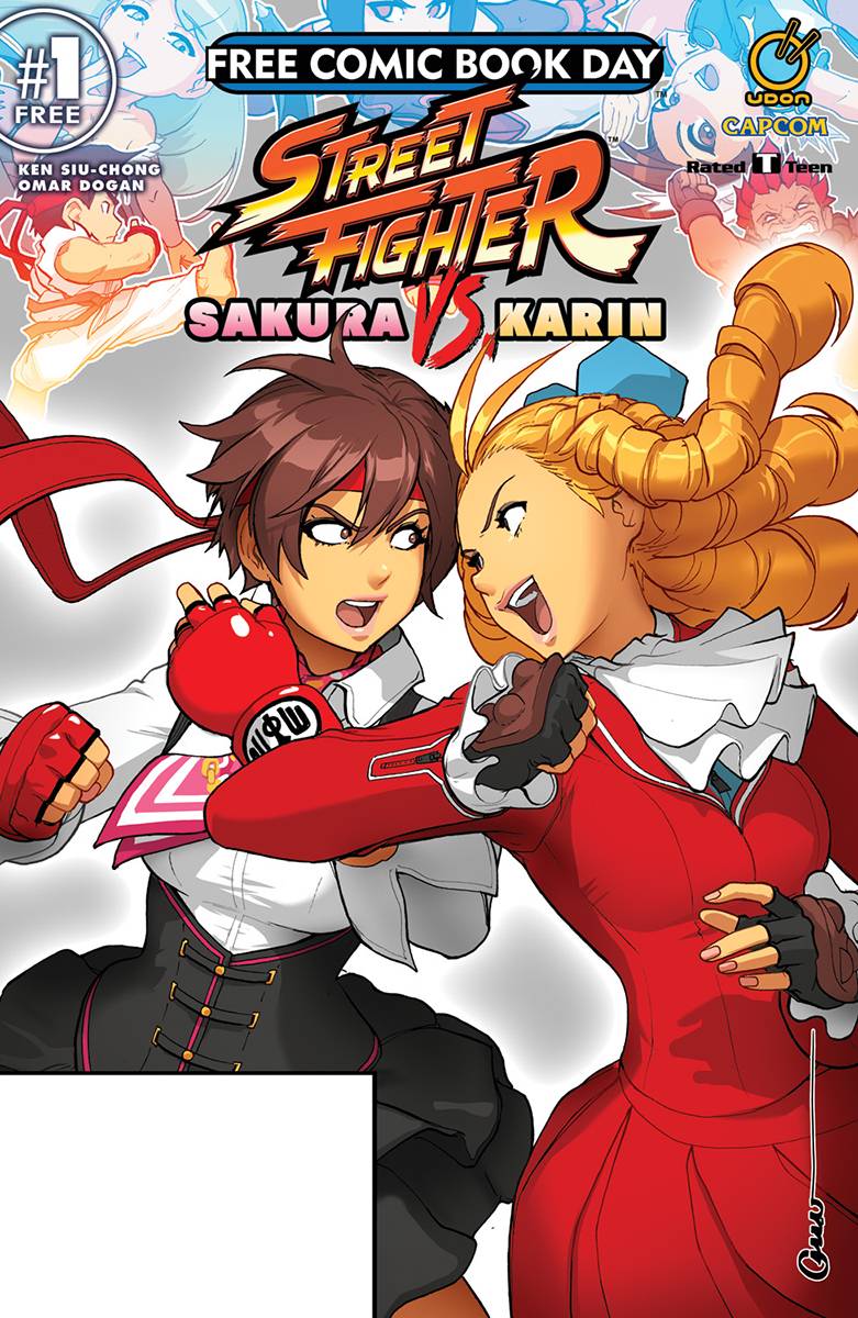 STREET FIGHTER SAKURA VS KARIN FCBD 2019 Street Fighter UDON