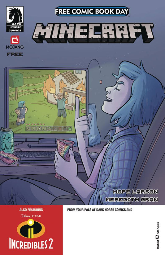 MINECRAFT & INCREDIBLES FCBD UNSTAMPED 2019 DARK HORSE