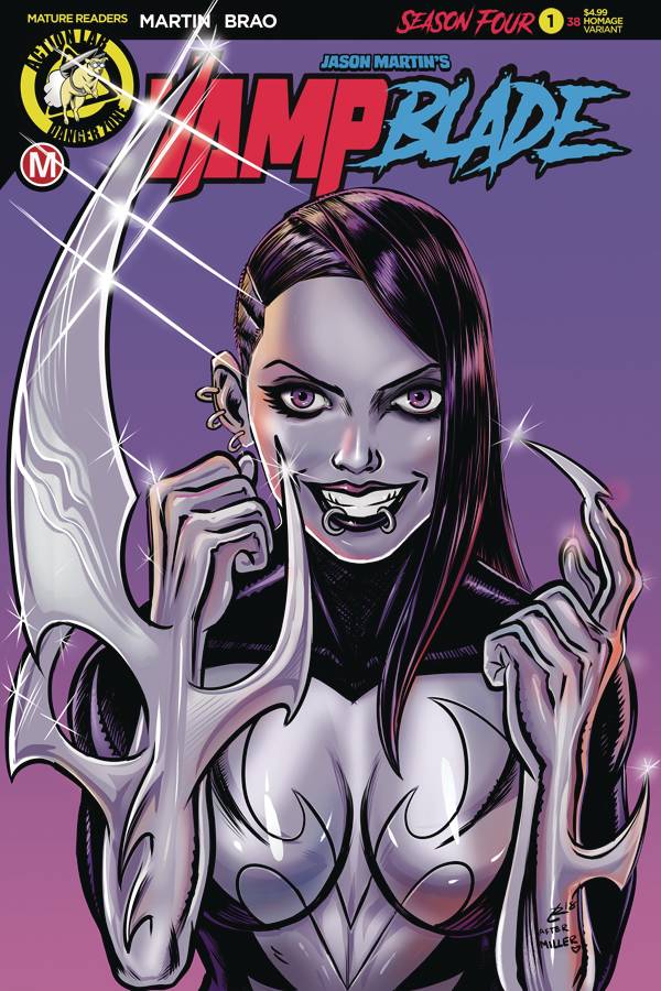 VAMPBLADE SEASON 4 #1 CVR E GARCIA (MR) 2019 Vampblade ACTION LAB - DANGER ZONE   