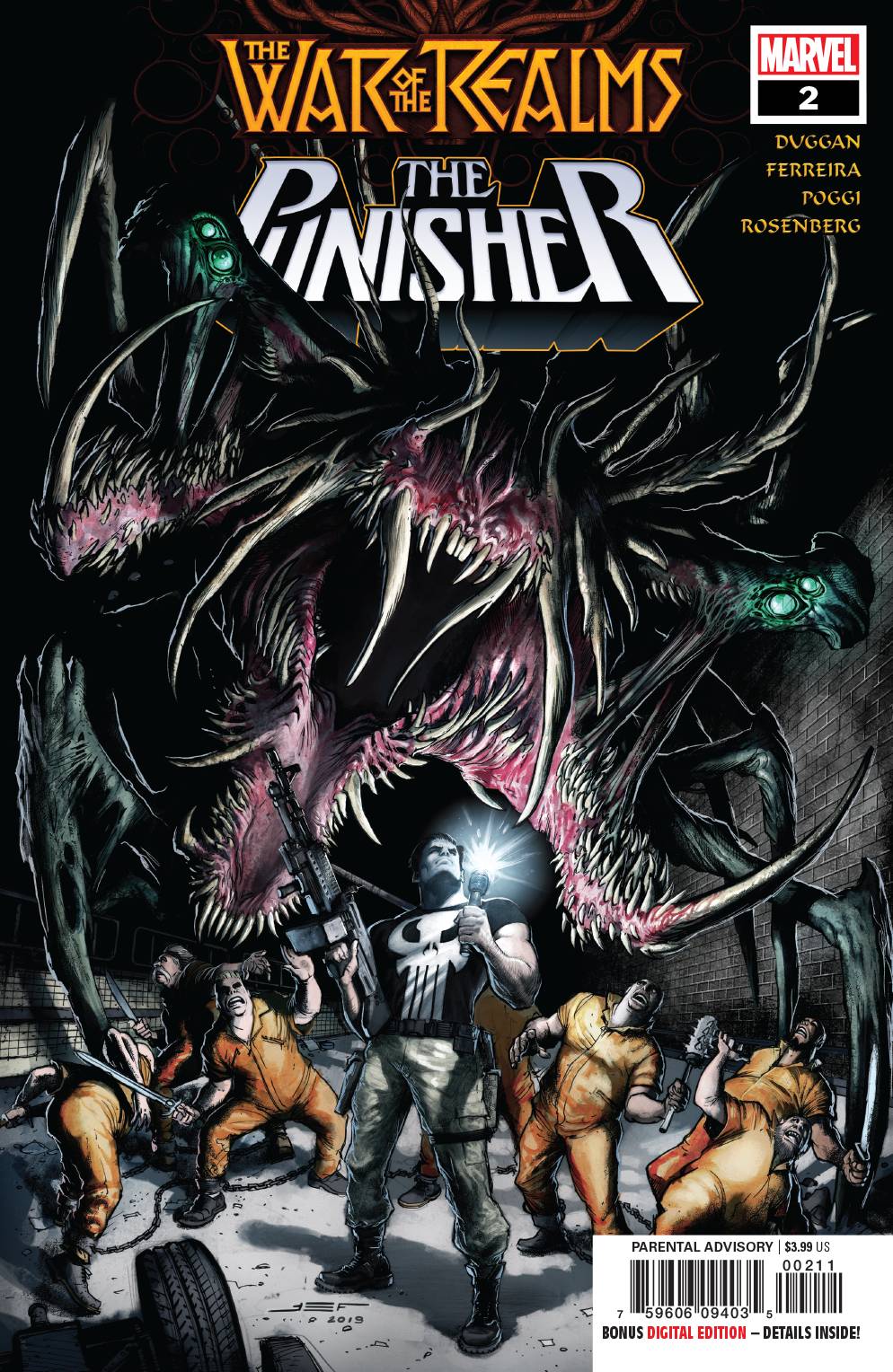 WAR OF REALMS PUNISHER #2 (OF 3) 2019 War of the Realms MARVEL COMICS