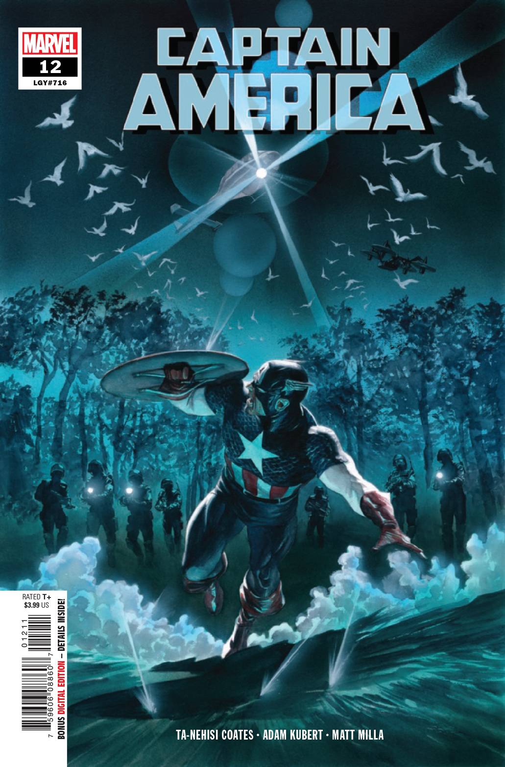 CAPTAIN AMERICA #12 ALEX ROSS 2019 Captain America MARVEL COMICS