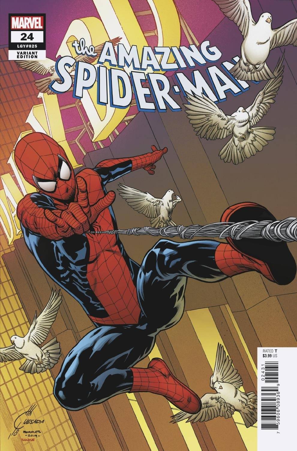 AMAZING SPIDER-MAN #24 QUESADA VARIANT 2019 Amazing Spider-Man MARVEL COMICS   