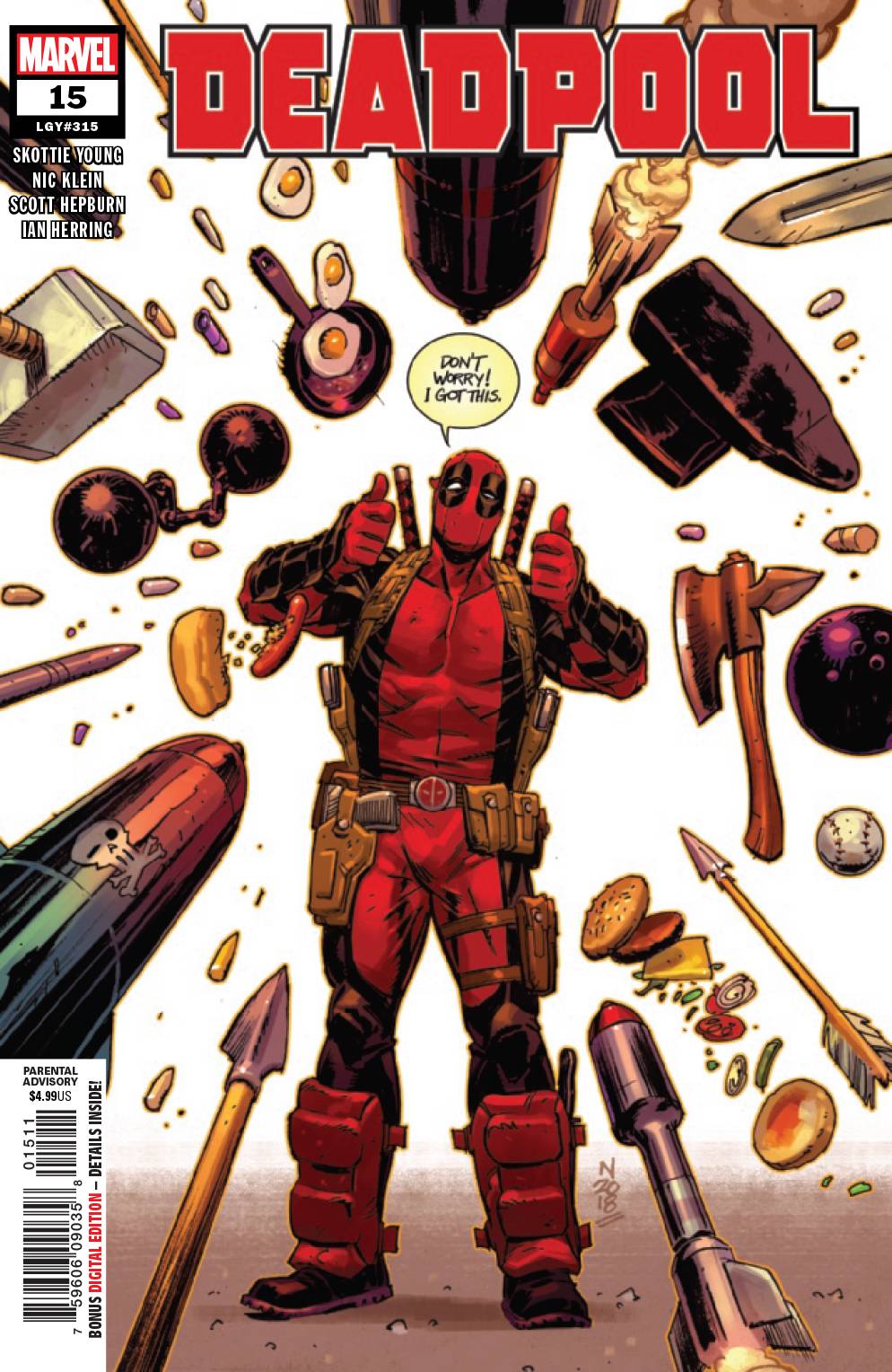 DEADPOOL #15 2019 Deadpool MARVEL COMICS   