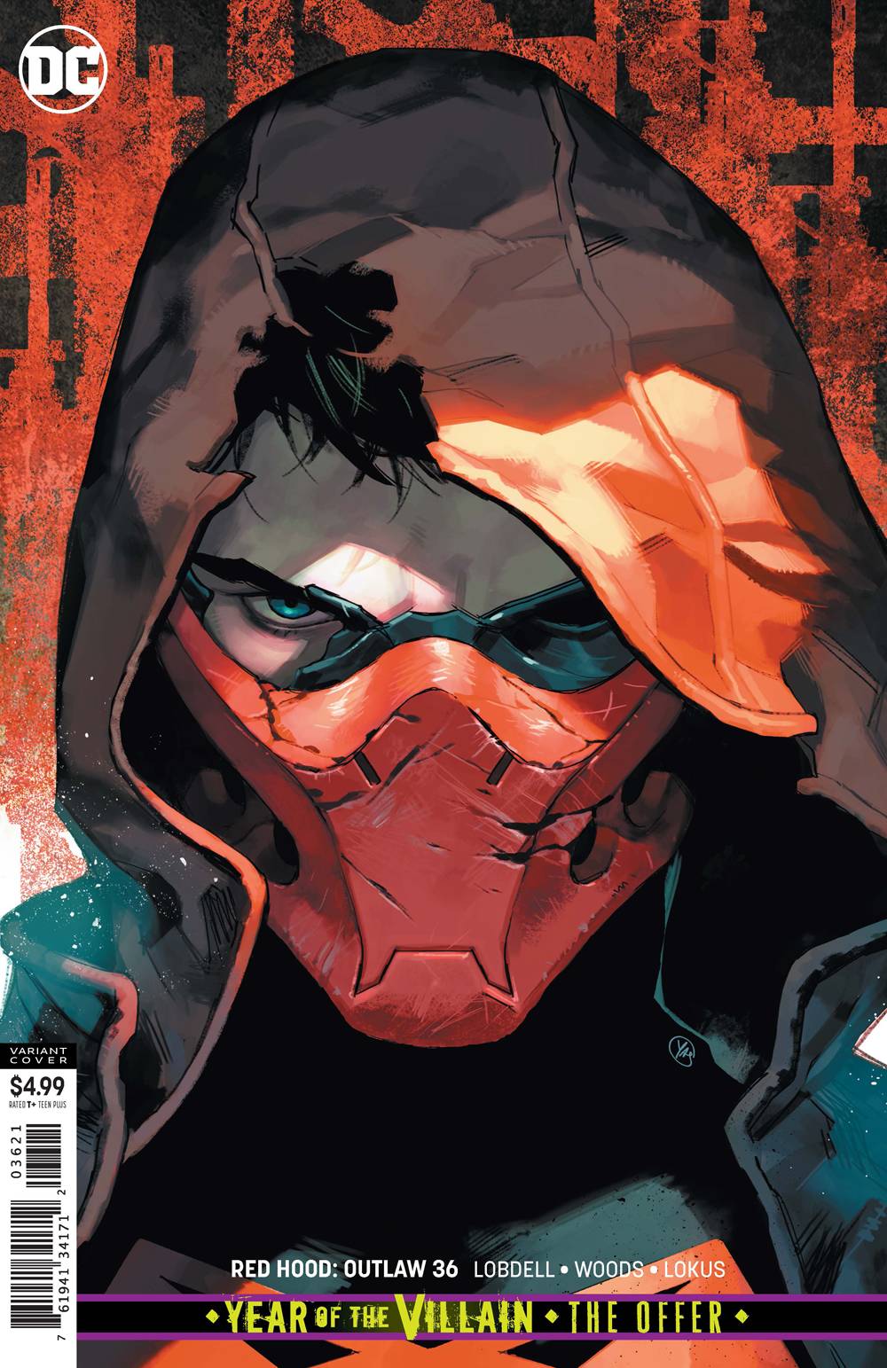 RED HOOD OUTLAW #36 CARD STOCK PUTRI VARIANT YOTD THE OFFER 2019 Red Hood DC COMICS   