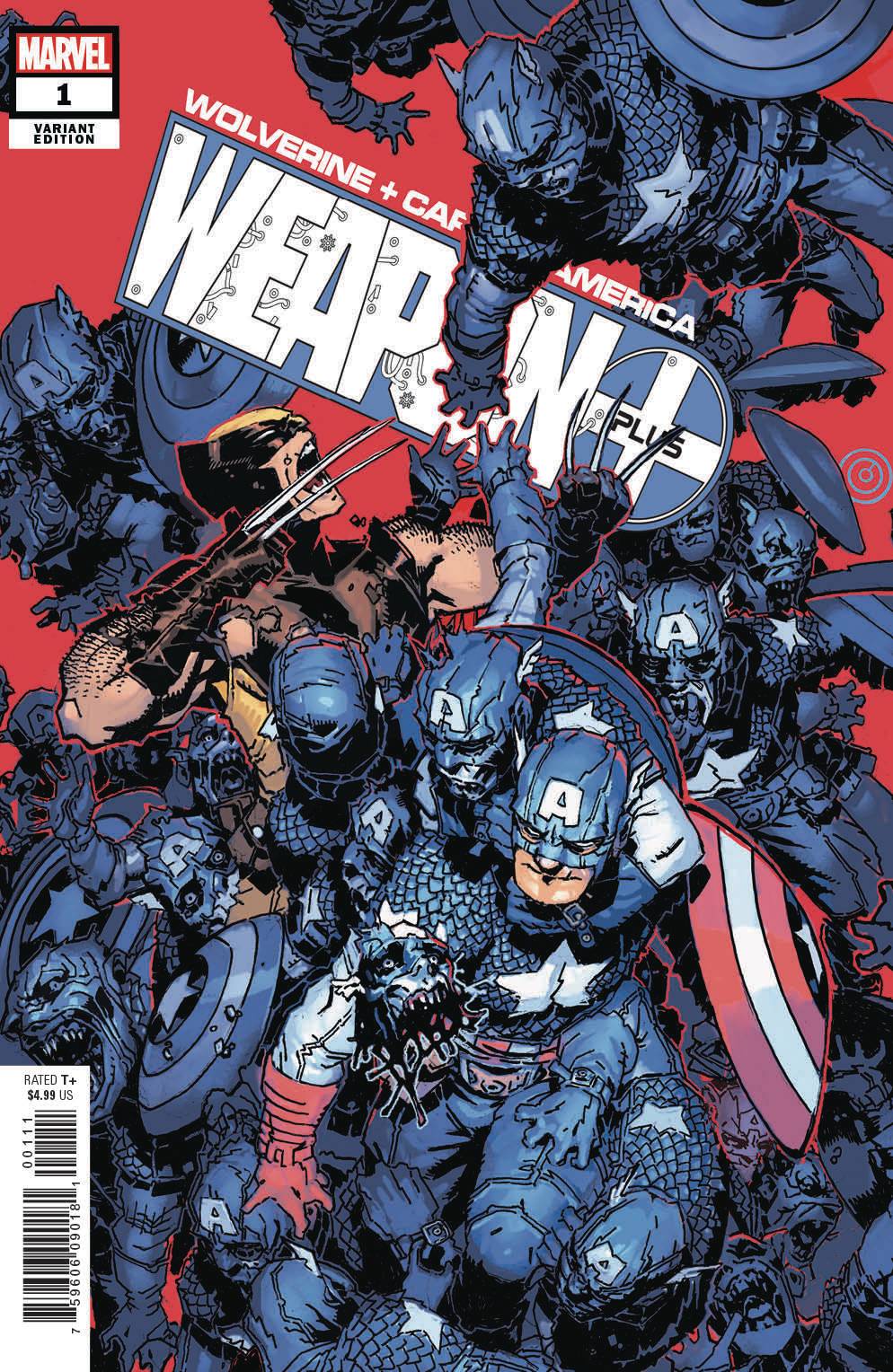 WOLVERINE AND CAPTAIN AMERICA WEAPON PLUS #1 BACHALO VARIANT 2019 Captain America MARVEL COMICS