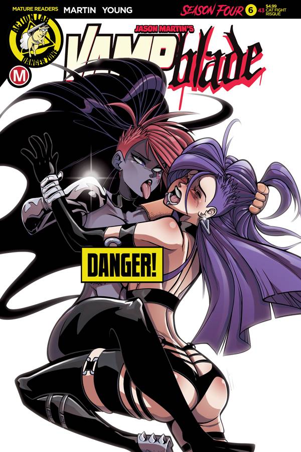 VAMPBLADE SEASON 4 #6 CVR E AMALGAMA CAT FIGHT VAR (MR) 2020 Vampblade ACTION LAB - DANGER ZONE   