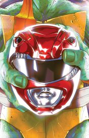 POWER RANGERS TEENAGE MUTANT NINJA TURTLES #1 MONTES RED HELMET VARIANT SET OF 4 2019 TMNT BOOM! STUDIOS   