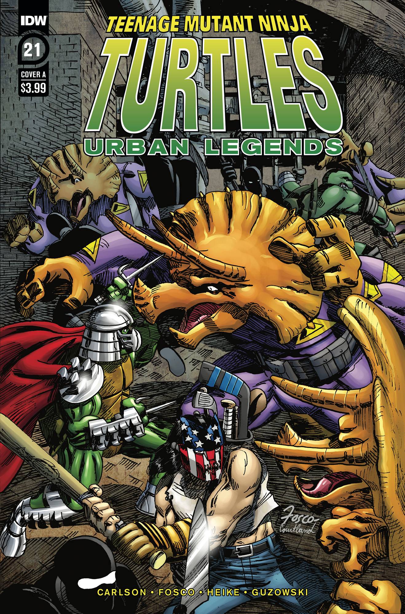 TMNT URBAN LEGENDS #21 CVR A FOSCO 2020 TMNT IDW PUBLISHING   