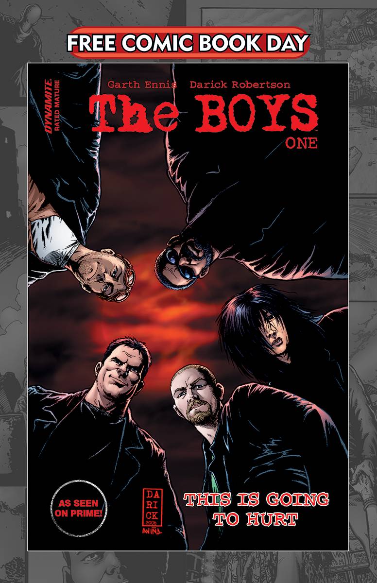 THE BOYS #1 UNSTAMPED FCBD 2020 The Boys DYNAMITE   