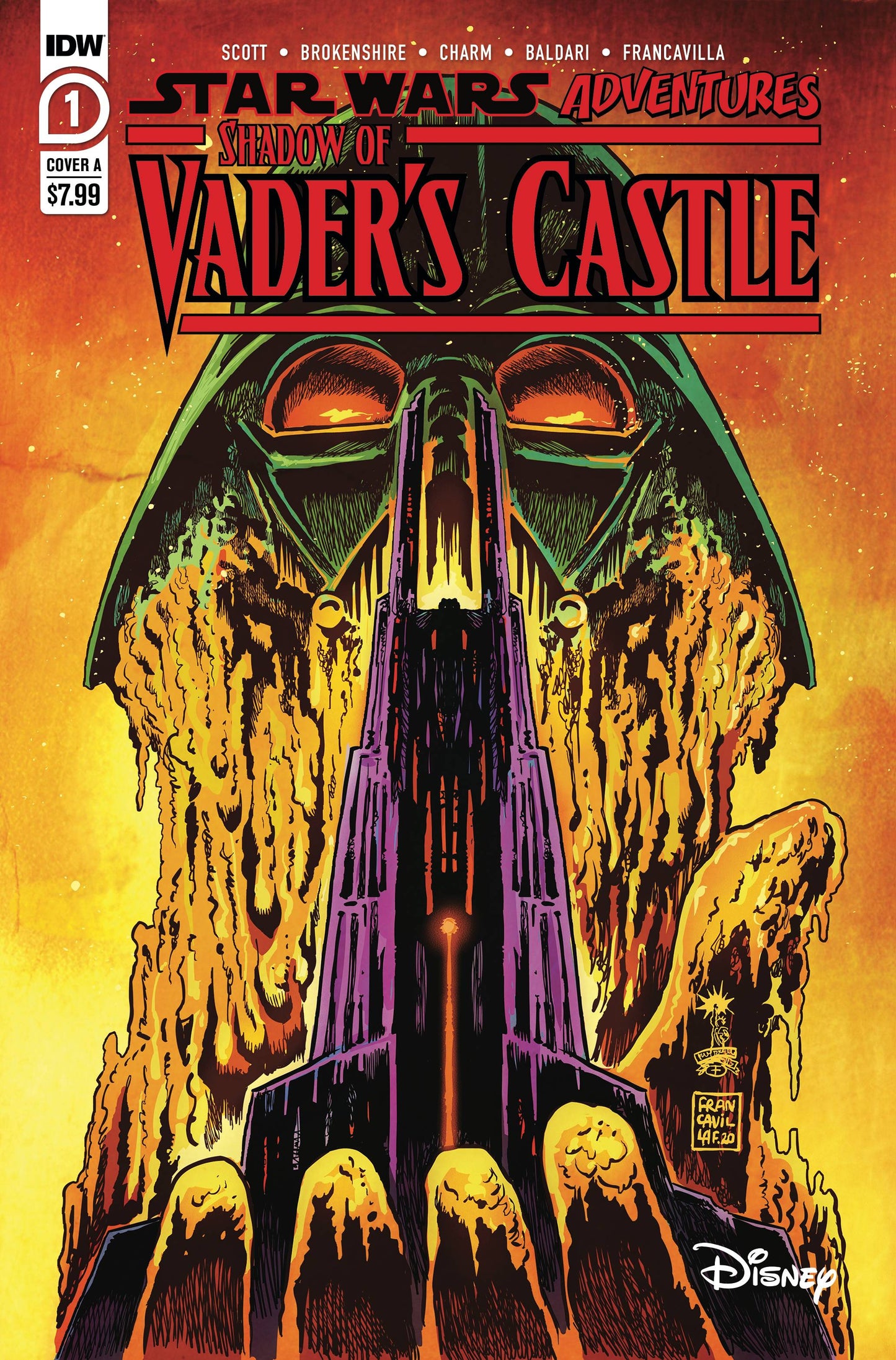 STAR WARS ADVENTURES SHADOW OF VADERS CASTLE CVR A  FRANCAVILLA 2020