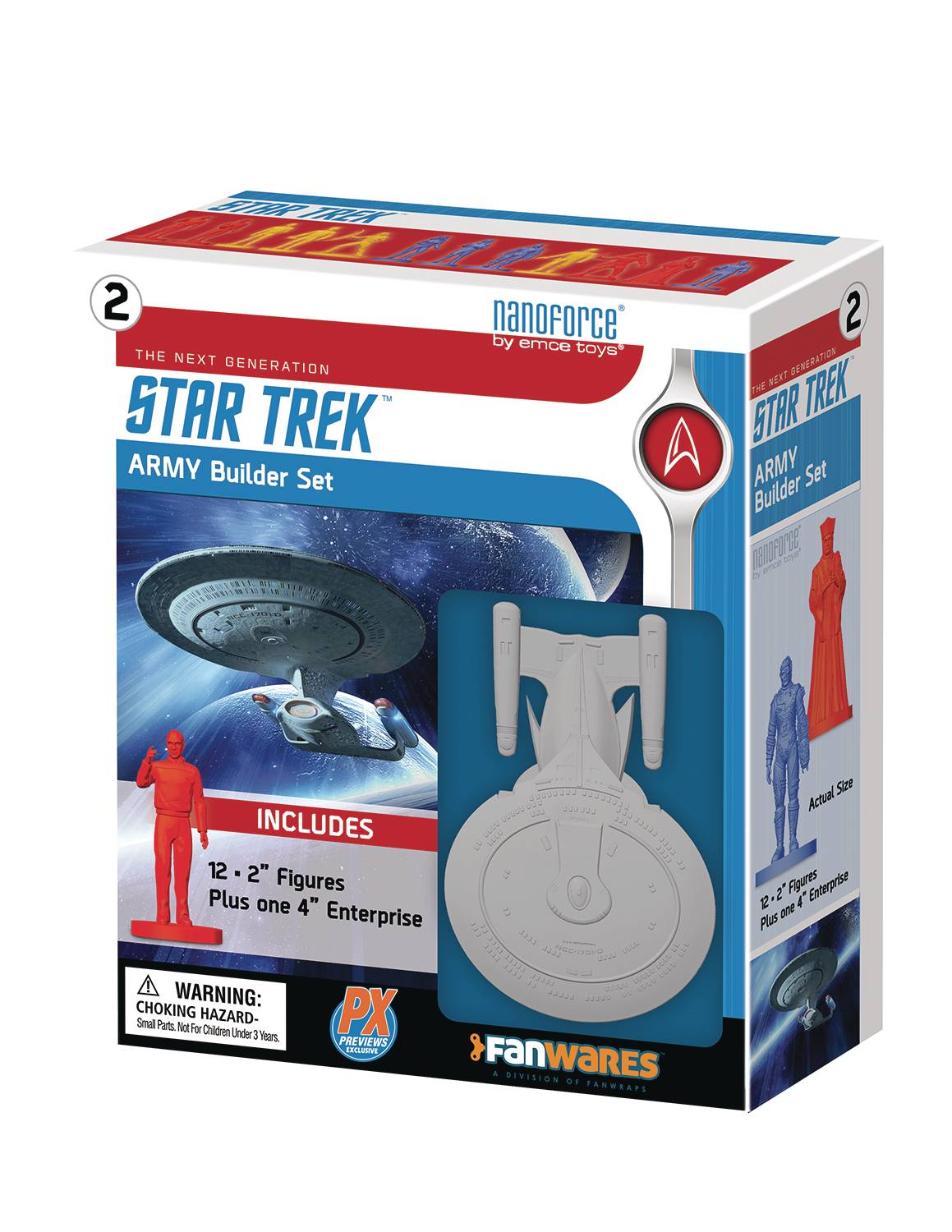 NANOFORCE STAR TREK TNG PX ARMY BUILDER FIGURE BOXED SET  SPHEREWERX   