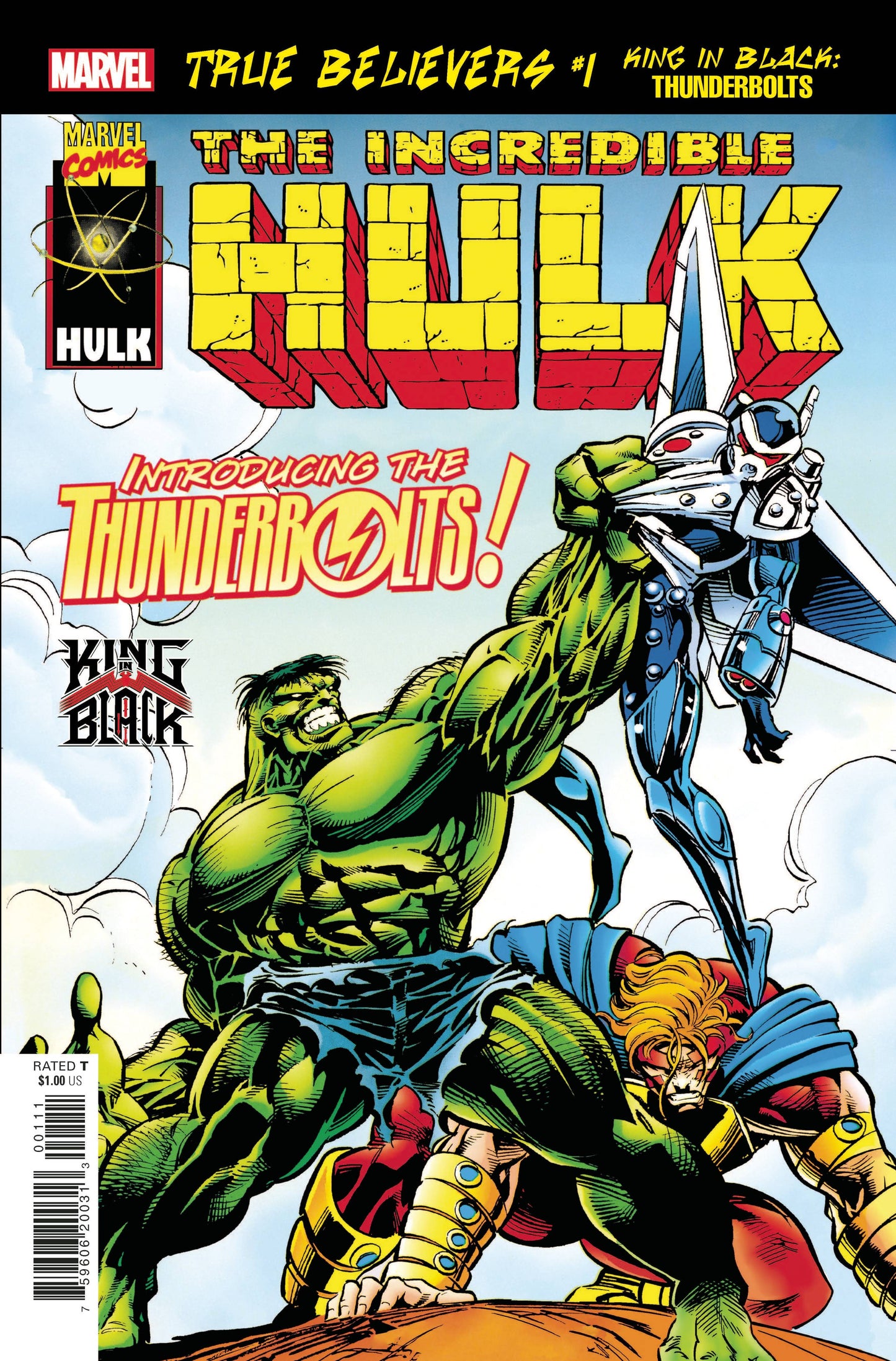 TRUE BELIEVERS KING IN BLACK THUNDERBOLTS #1 Hulk MARVEL COMICS   