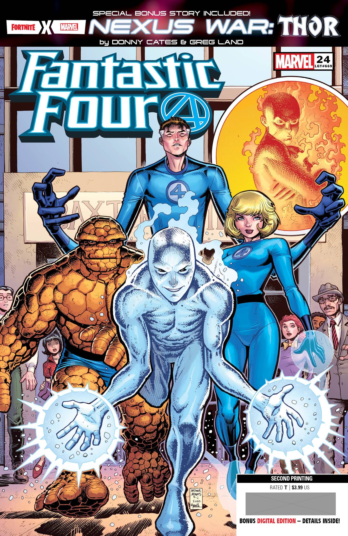 FANTASTIC FOUR #24 2ND PRINT ART ADAMS VARIANT 2020