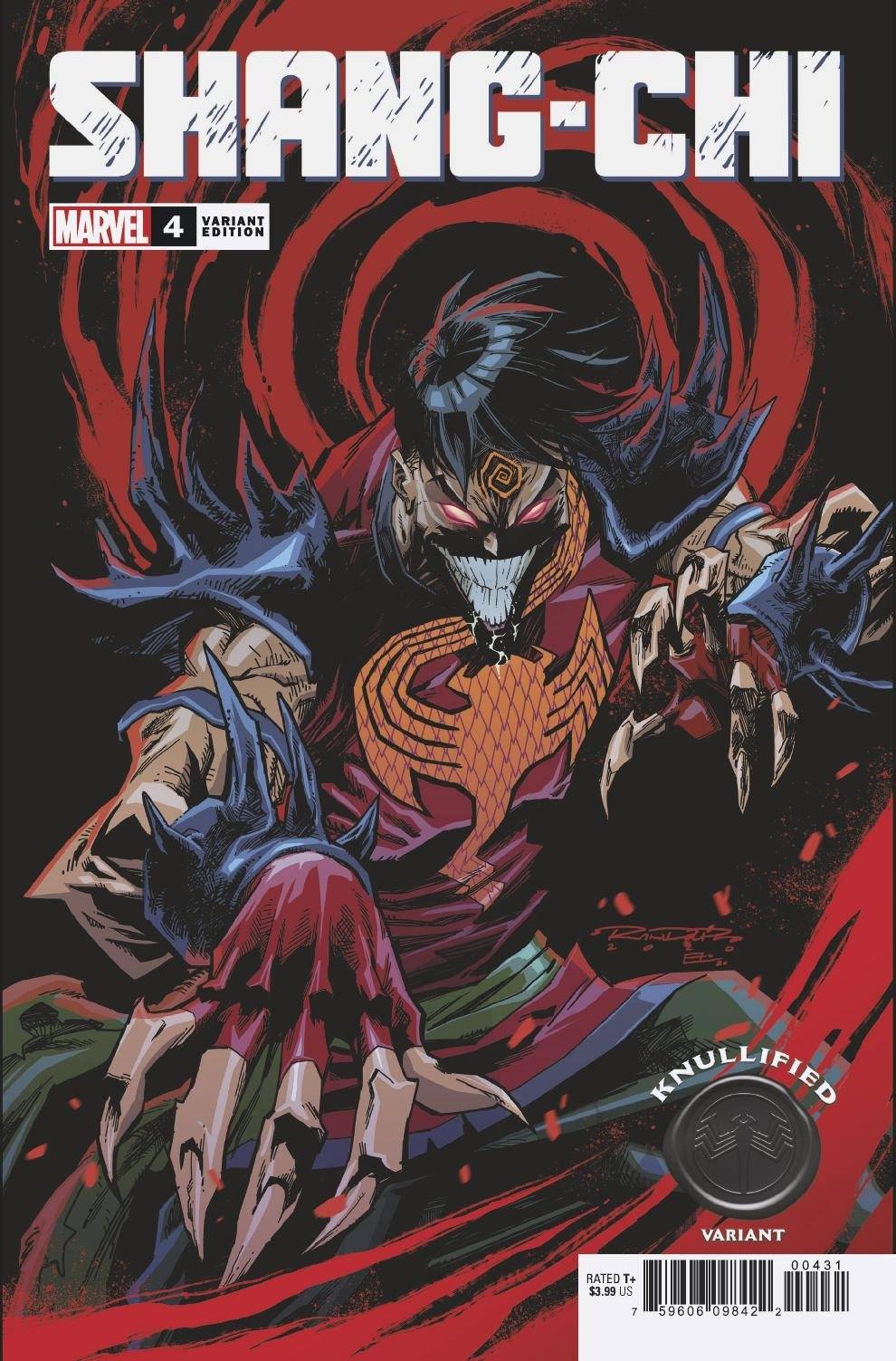 SHANG-CHI #4 (OF 5) RANDOLPH KNULLIFIED VARIANT 2020 comic book MARVEL COMICS   