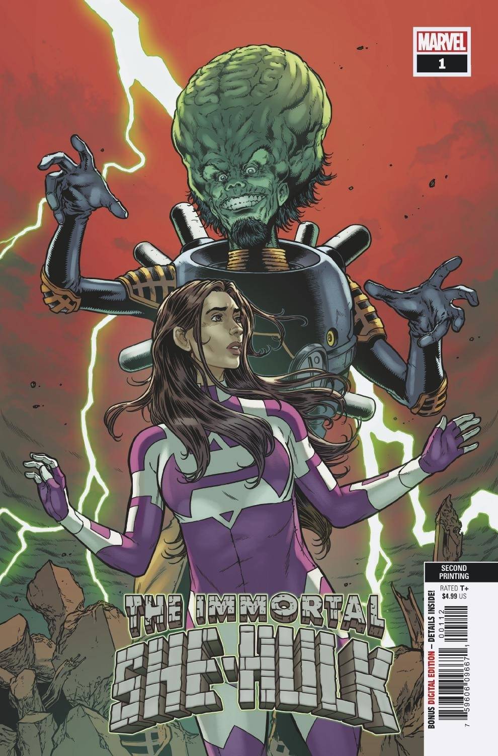 IMMORTAL SHE-HULK #1 2ND PRINT VARIANT 2020 She-Hulk MARVEL COMICS   