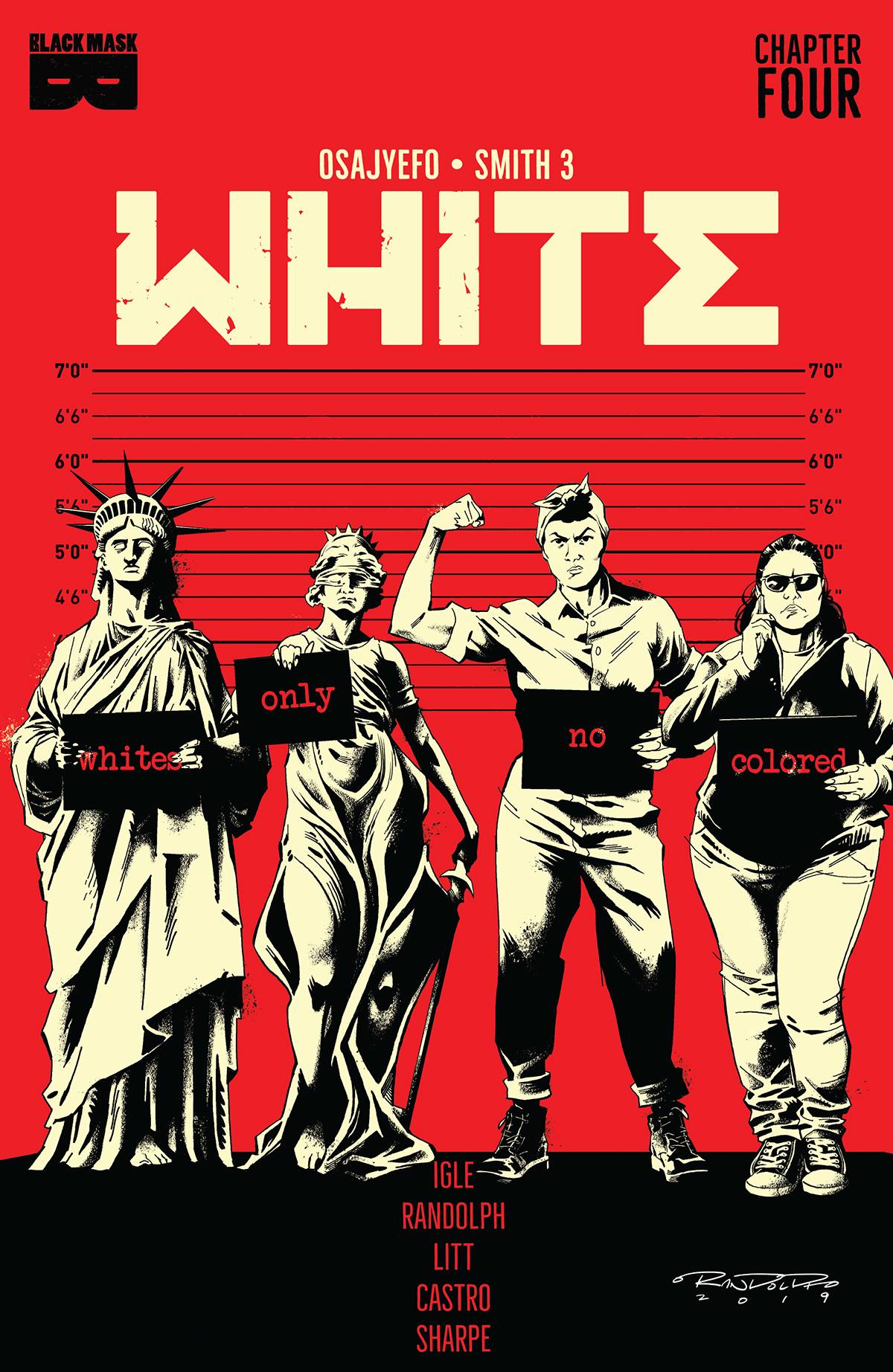 WHITE #4 1ST PRINT VARIANT (MR) 2021  BLACK MASK COMICS   