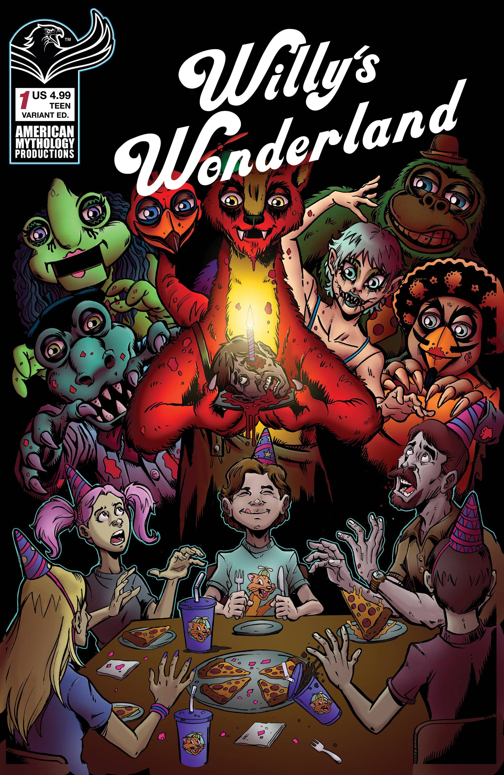 WILLYS WONDERLAND PREQUEL #1 CVR B CALZADA VARIANT 2021  AMERICAN MYTHOLOGY PRODUCTIONS   