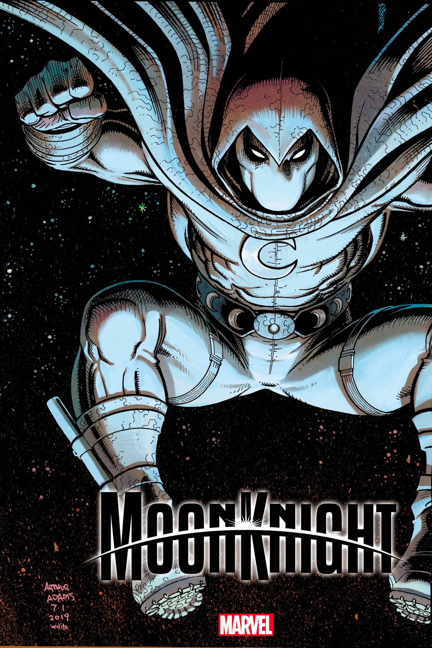 MOON KNIGHT #5 ART ADAMS 1:25 VARIANT 2021 Moon Knight MARVEL PRH   