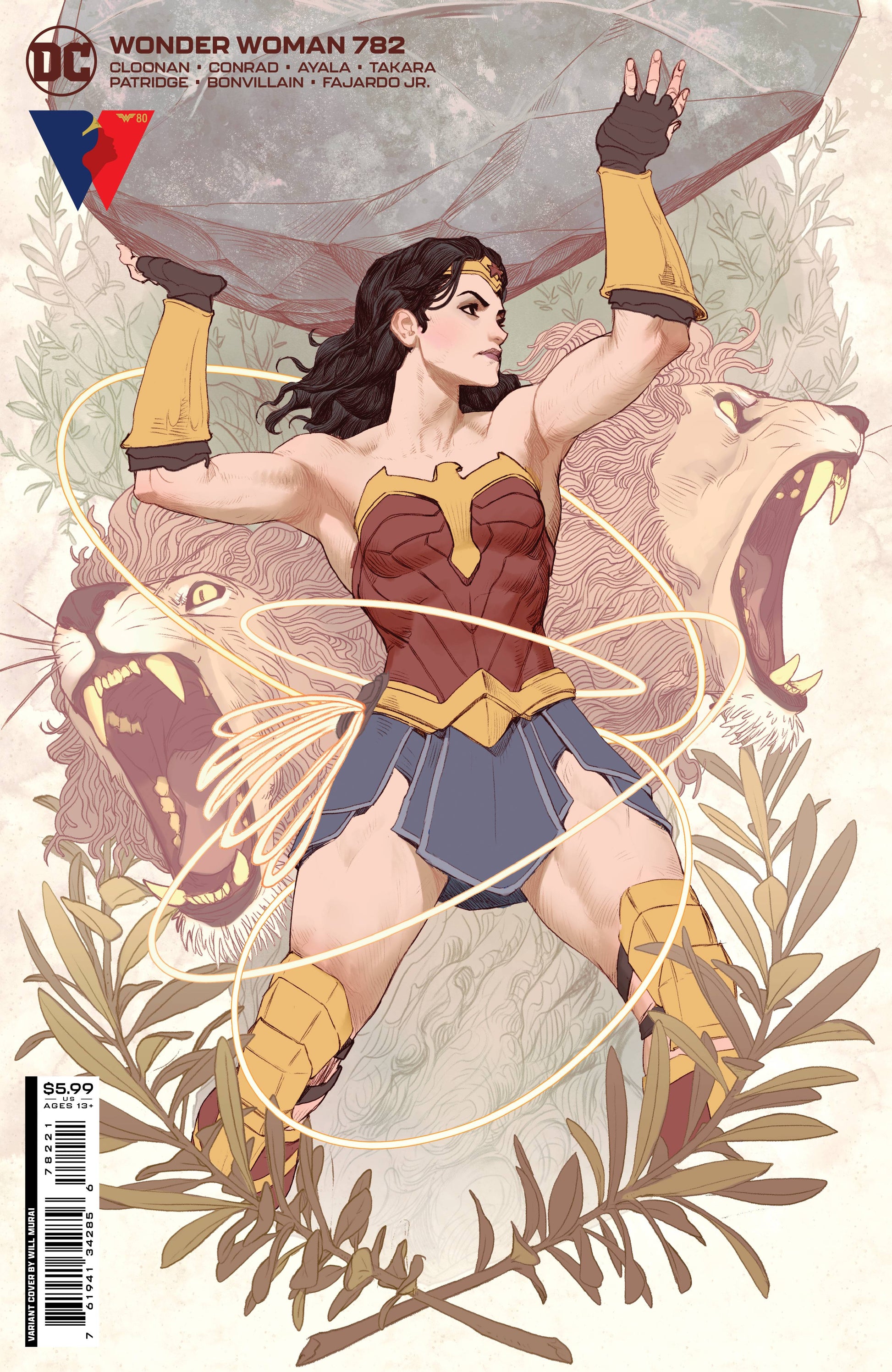 WONDER WOMAN #782 CVR B WILL MURAI CARD STOCK VARIANT 2021 Wonder Woman DC COMICS   