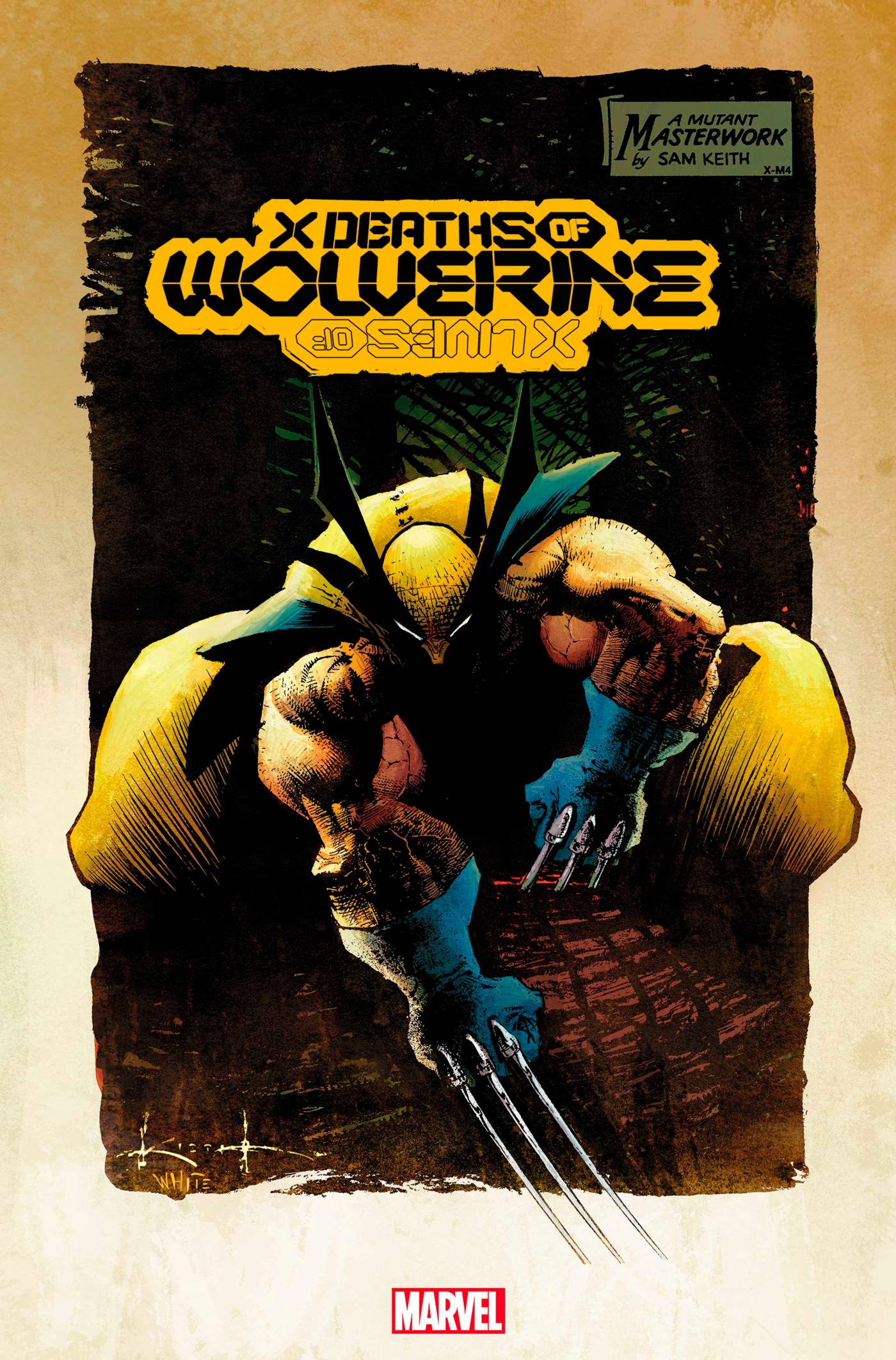 X DEATHS OF WOLVERINE #1 SAM KIETH 1:100 & X LIVES OF WOLVERINE #1 ART ADAMS 1:100 VARIANT SET 2022 Wolverine MARVEL PRH   