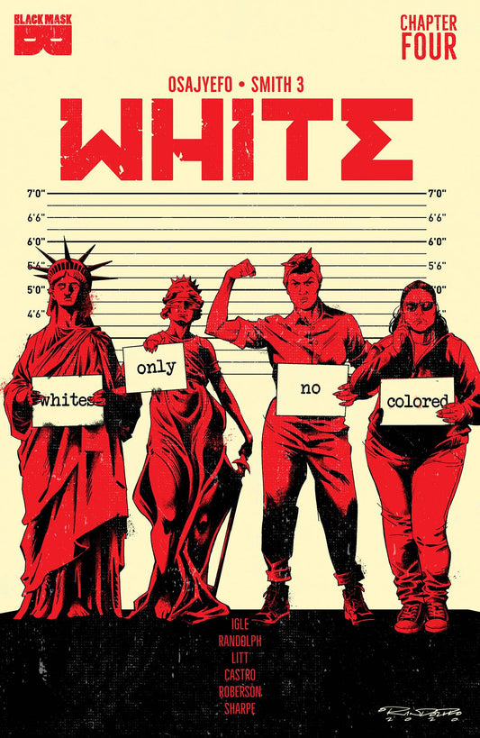 WHITE #4 2ND PRINT VARIANT (MR) 2021  BLACK MASK COMICS   