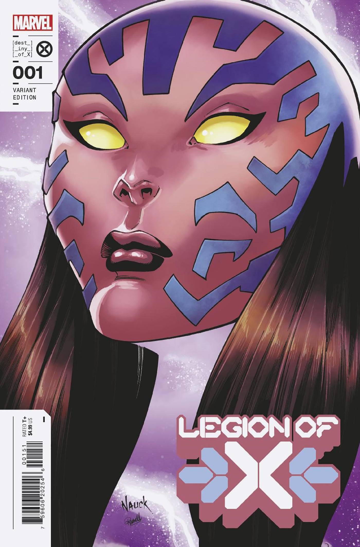 LEGION OF X #1 NAUCK HEADSHOT VARIANT 2022 X-Men MARVEL PRH   