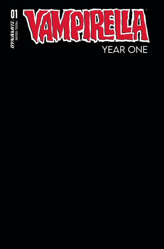 VAMPIRELLA YEAR ONE #1 FOC BLACK BLANK AUTHENTIX 2022 Vampirella DYNAMITE   