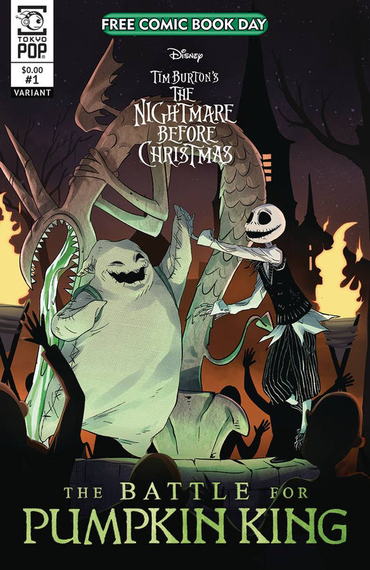 NIGHTMARE BEFORE CHRISTMAS BATTLE FOR PUMPKIN KING #1 FCBD 2023 Nightmare Before Christmas TOKYOPOP   