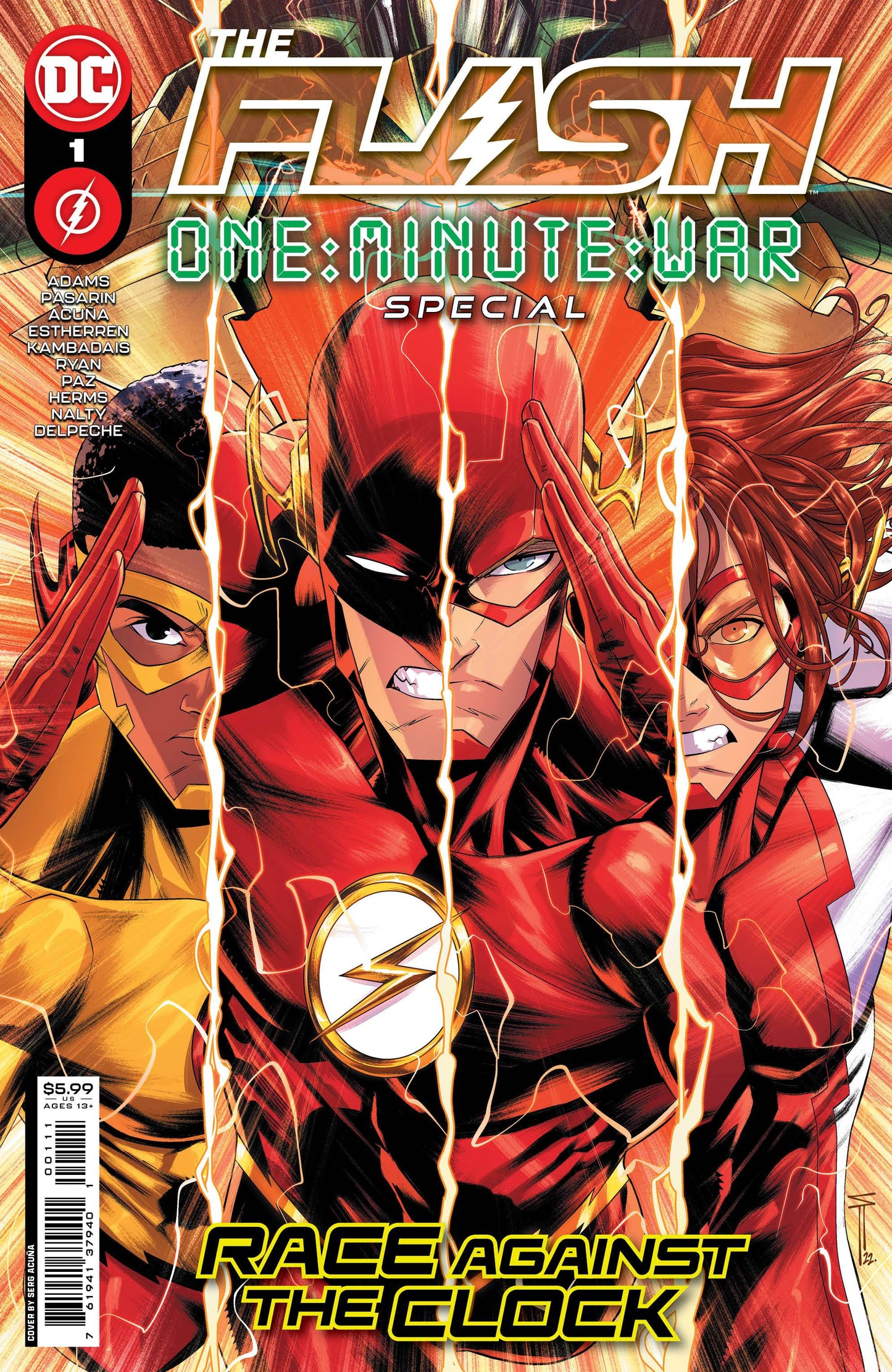 FLASH ONE-MINUTE WAR SPECIAL #1 (ONE SHOT) CVR A SERG ACUNA 2023 Flash DC COMICS   