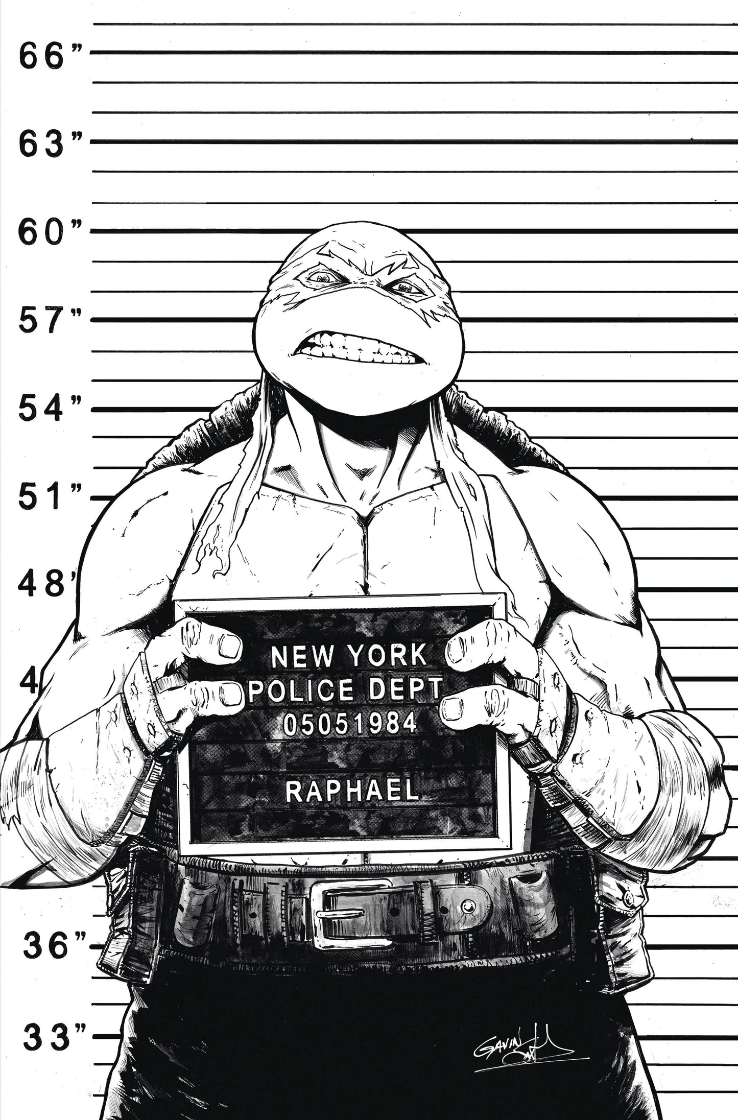 TMNT ONGOING #141 1:25 B&W VARIANT 2023