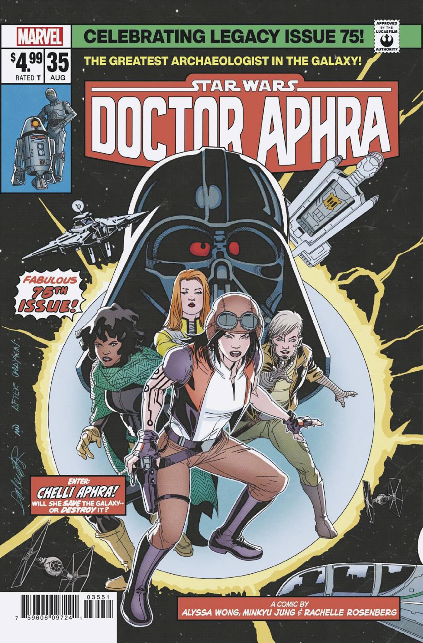 STAR WARS DOCTOR APHRA #35 SALVADOR LARROCA HOMAGE VARIANT 2023 Star Wars Doctor Aphra MARVEL PRH   